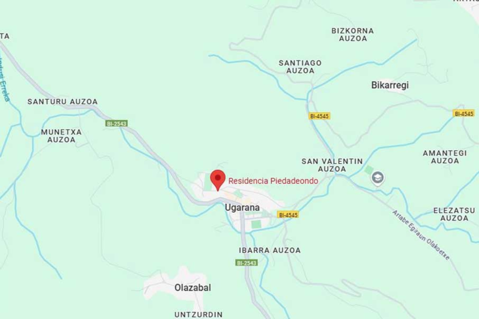 mapa Residencia para mayores Piedadeondo